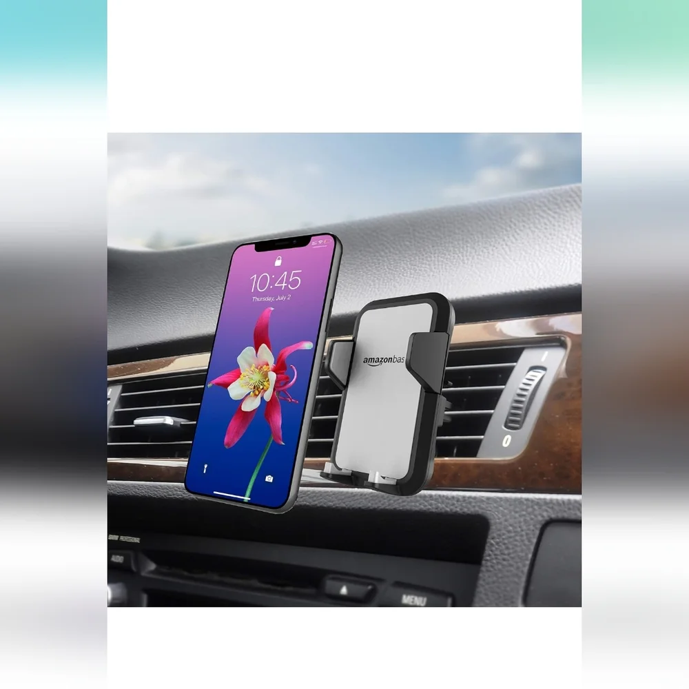 **Amazon Basics Universal Smartphone Holder for Car Air Vent